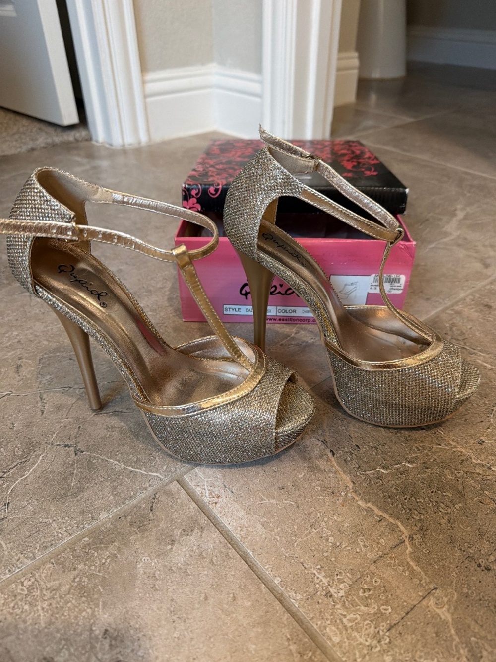 Gold heels